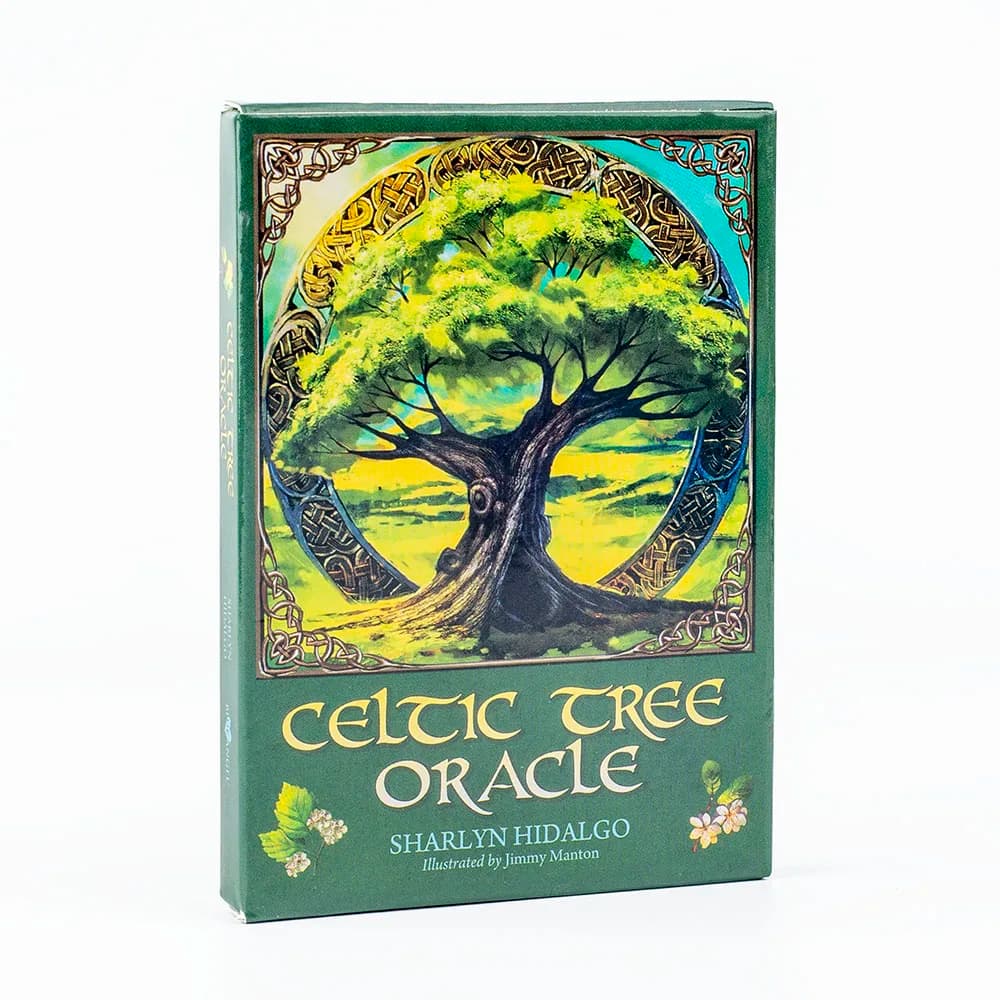 Albero celtico Oracle 25 carte 10.2*7.2 cm Visioni inglesi Connessione naturale Carte da tavolo di giochi di gruppo per feste Precognizione