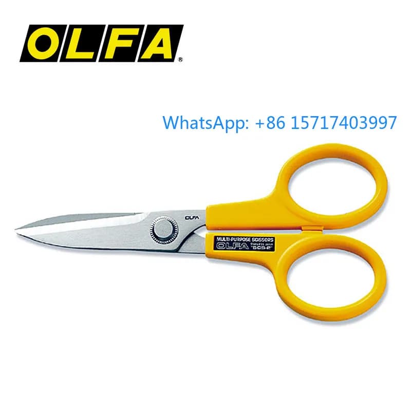 Forbici da lavoro antiscivolo grandi originali OLFA | SCS-2 con denti fini seghettati