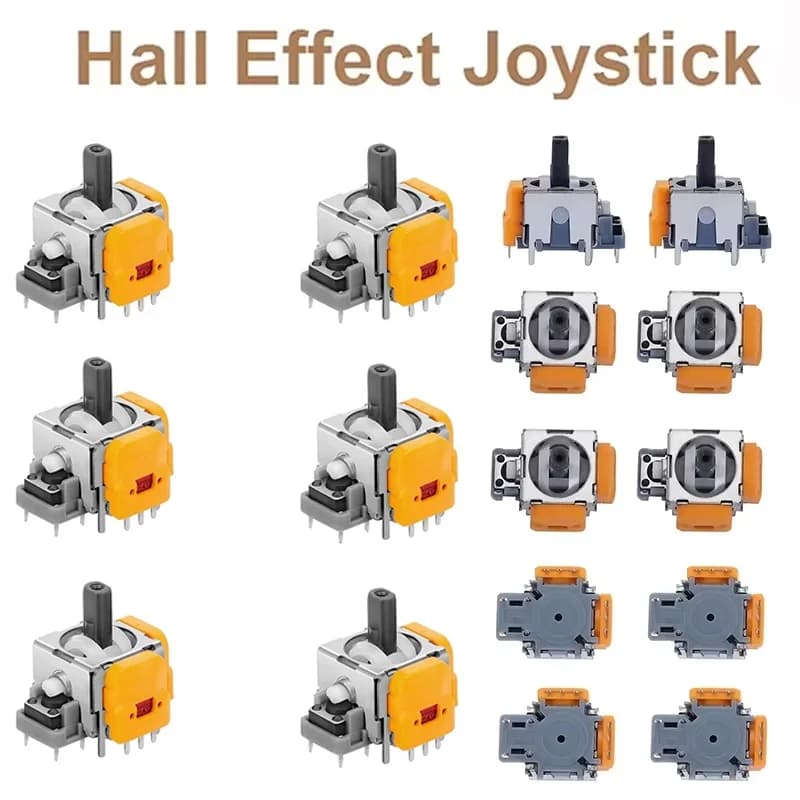 2Pcs Replacement Hall Effect Joystick 3D Analog Sensor Joystick For PS5 PS4 Xbox Controller Thumb Stick Repair Parts Accessories