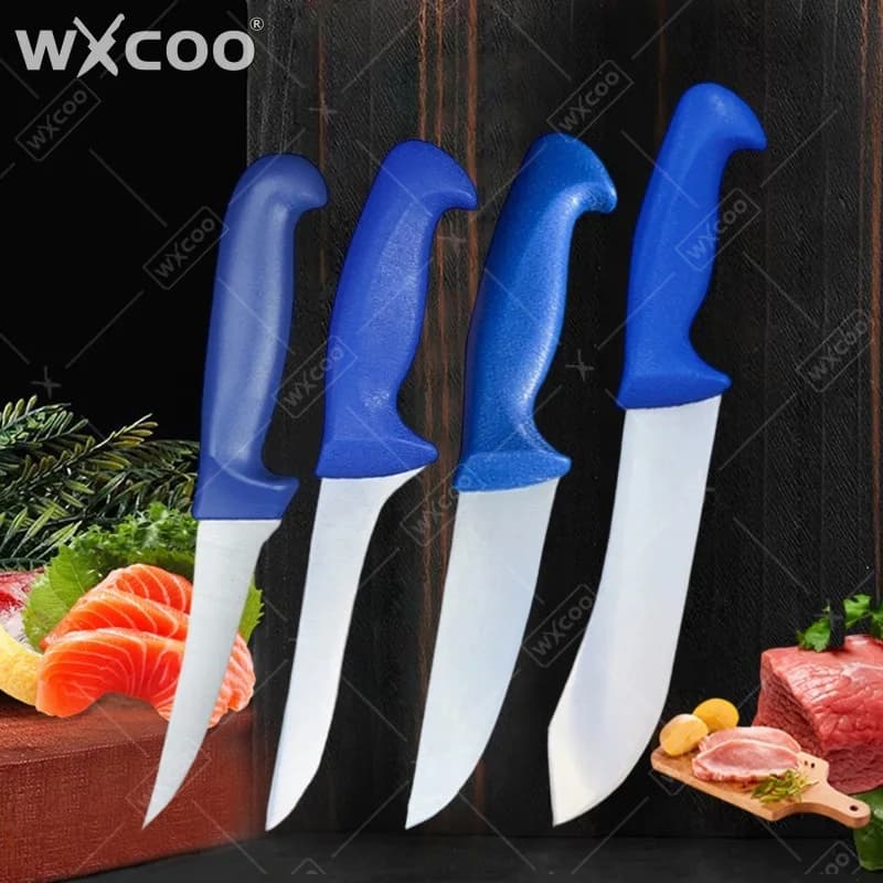 Professional Knife WXCOO in stainless steel, Chef's Knife Forged in Hand for Slicing Steaks, Peel Fruit and Bone