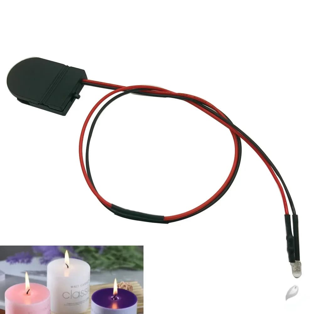 Diodi LED trasparenti da 20 pezzi 3MM 5MM CR2032 adatti per rosso/verde/blu/single lampeggiante candela lampeggiante 35 cm pre cavo