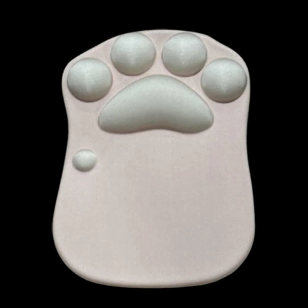Tappetino per mouse 3D a forma di zampa di gatto, creativo, con poggiapolsi, antiscivolo, per gaming, ispessito, simpatico, regalo per ragazze
