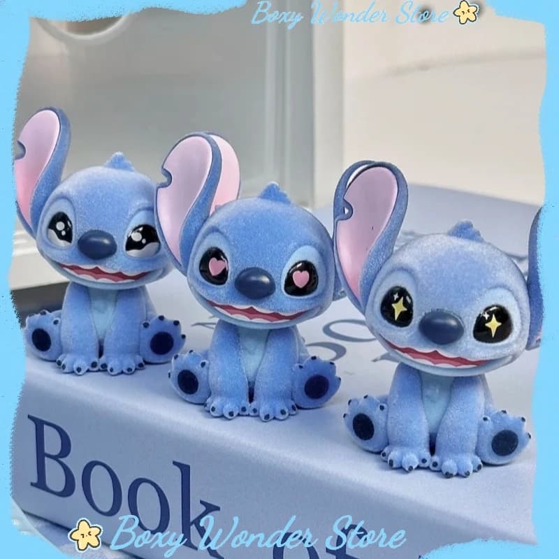 New Cute Stitch Mini Fluffy Series Blind Box Toy Emozioni da collezione Figurine di animali di peluche Regali a sorpresa alla moda Kawaii