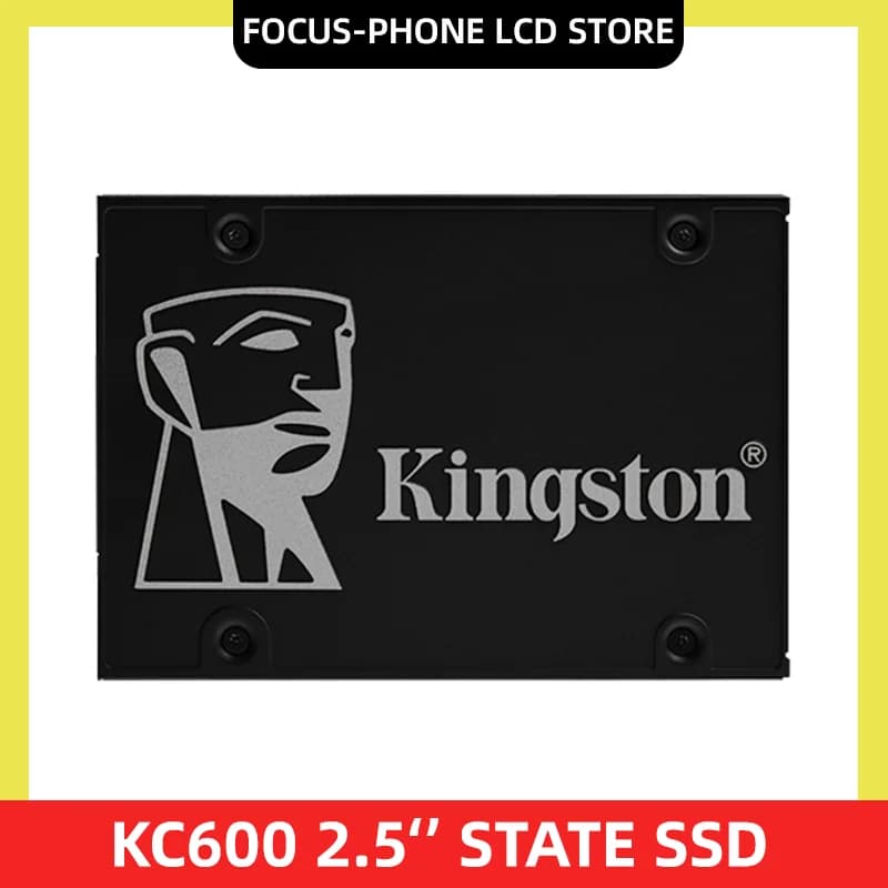 Kingston KC600 SSD 256GB 512GB 1TB 2TB 2.5 pollici Sata Iii Hdd Hard Disk HD SSD Notebook PC 1024GB unità a stato solido interna