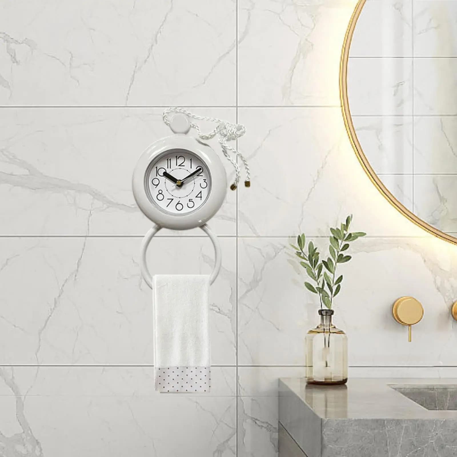 Bathroom shower watch, water resistant creative ornament, light standing