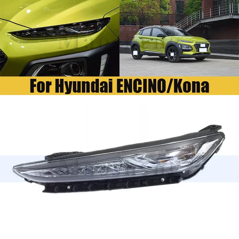Paraurti anteriore Luce di marcia diurna Luce diurna per Hyundai ENCINO/Kona 2017-2019 Lampada di marcia diurna Guida Fendinebbia