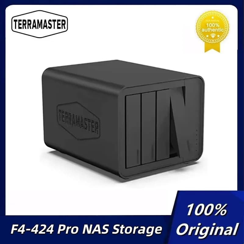 TERRAMASTER F4-424 Pro Archiviazione NAS da 16 GB CPU da 4 alloggiamenti a 8 thread DDR5 RAM Archiviazione attaccata in rete (senza disco)