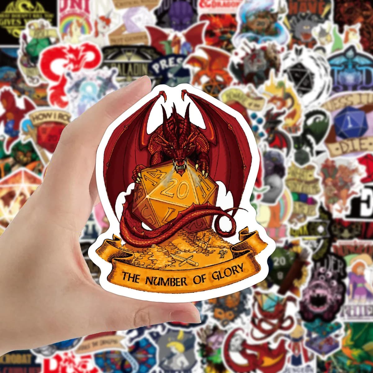 10/50/100PCS Gioco Dungeons & Dragons Adesivi Cool Cartoon Graffiti Adesivo Decorativo Graffiti Adesivo Giocattoli per Chitarra Bici