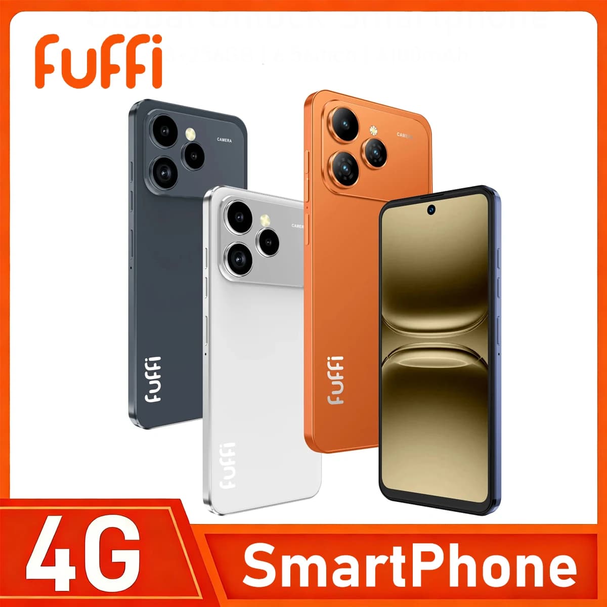Smartphone Android, 6,56 pollici, 8+256 GB ROM, rete 4G, telefoni cellulari, doppia SIM, fotocamera 13+16 MP, cellulari