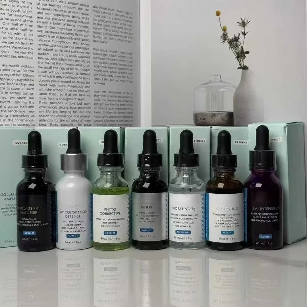 Serum Viso 30ML Illuminant, Sprinkles Acne Scars and Uniforms Skin Tone, Hydrating Oil with Vitamins, Makeup Set