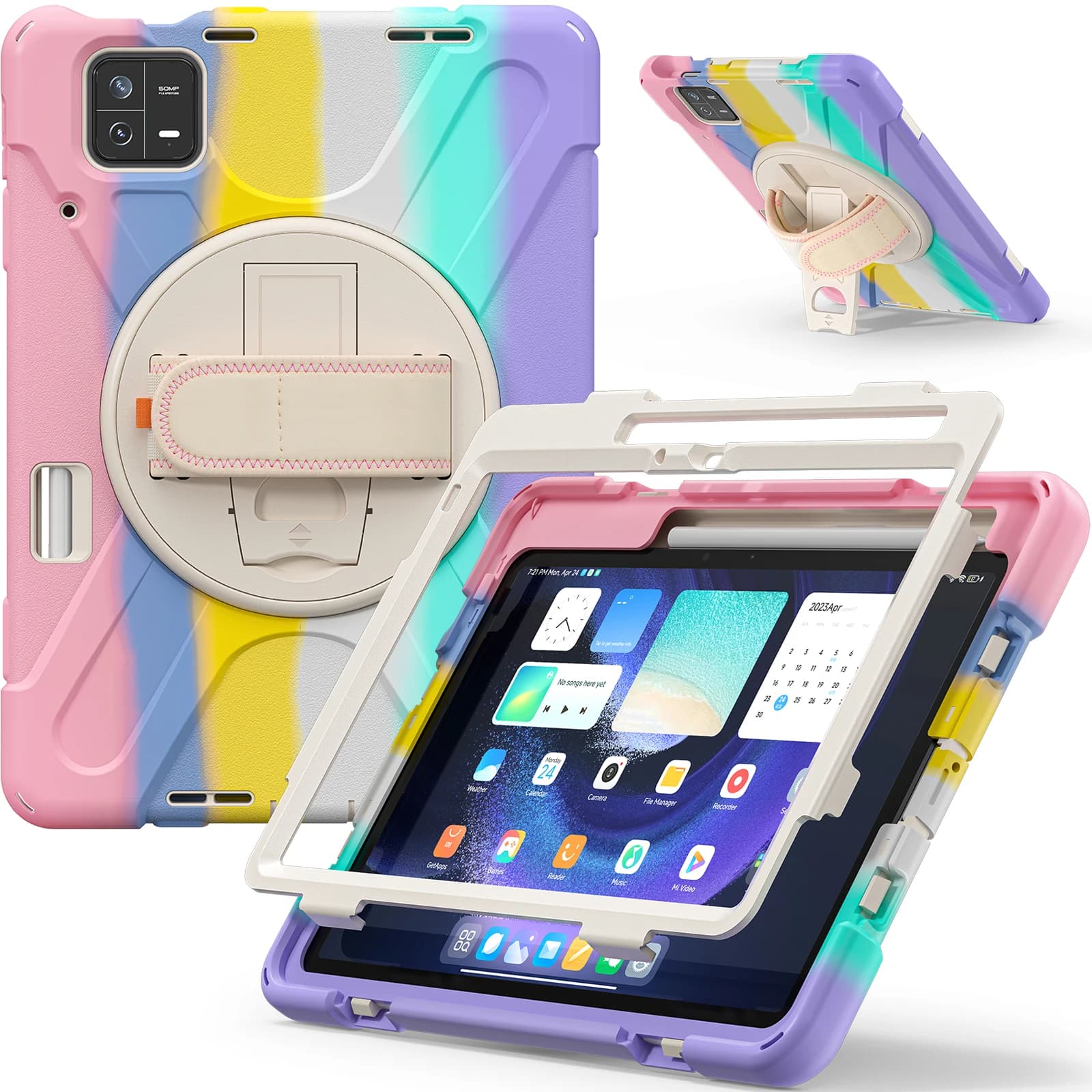 Per Xiaomi Pad 6 Pro / Xiaomi Pad 6 custodia 2023 11 "custodia per bambini con supporto rotante cinturino da polso portapenne copertura tablet antiurto
