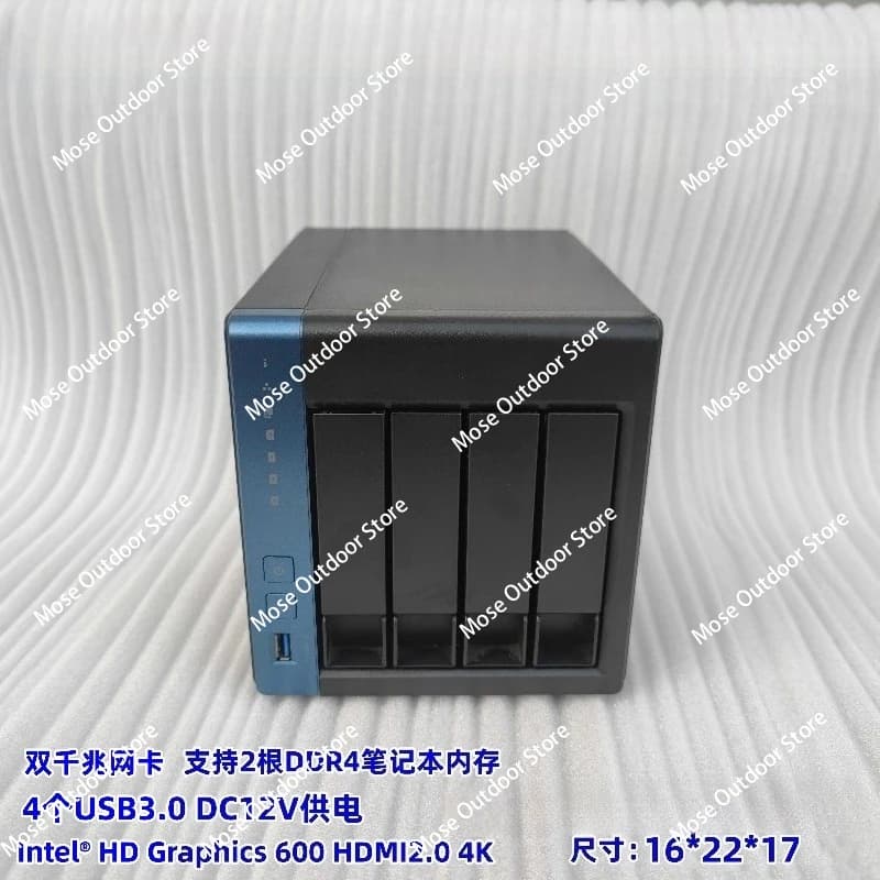 Disponibile TS-451D 4 Archiviazione NAS a quattro bit Disco cloud aziendale personale 4K J4025 Nero