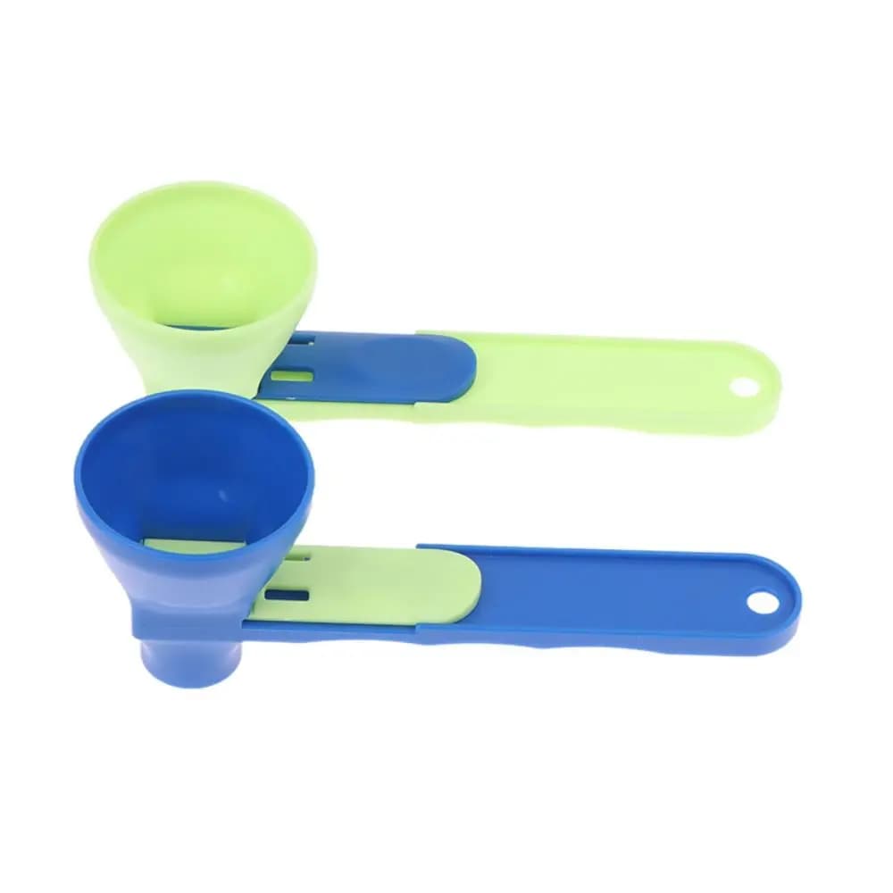 Flling Coffee Scoop Imbuto Plastica Riutilizzabile Proteine in Polvere Scoop 2 in 1 Design Scorrevole Misurino Accessori da Cucina