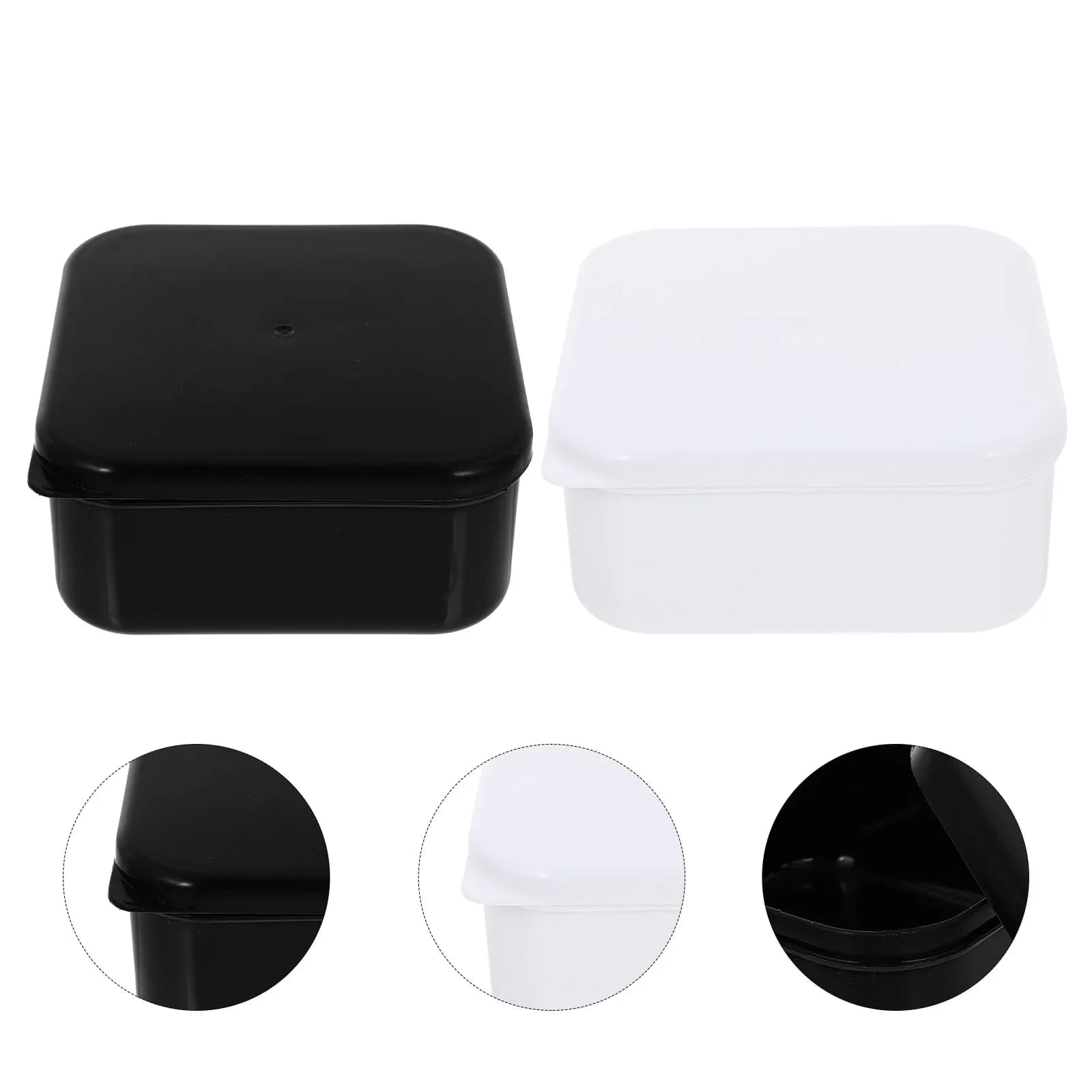 Scatola portaoggetti in plastica per pezzi di scacchi, 2 pezzi, elegante e leggera, con coperchio, per studenti, lavoratori, colleghi, gioco Go