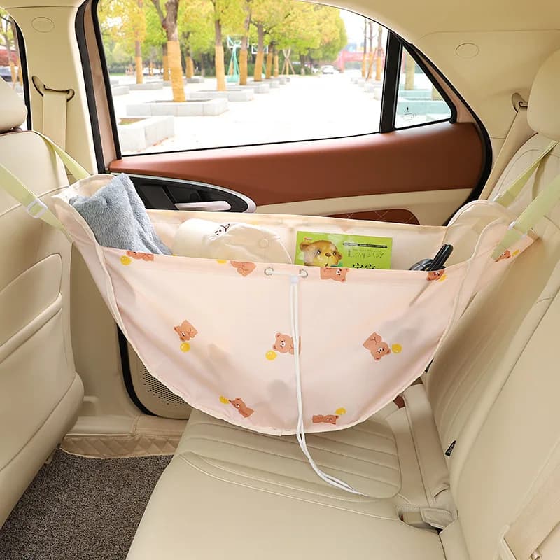 1 borsa portaoggetti in tessuto per organizer universale per schienale per seggiolino auto - custodia in rete per animali domestici per sedile posteriore per accessori auto da viaggio
