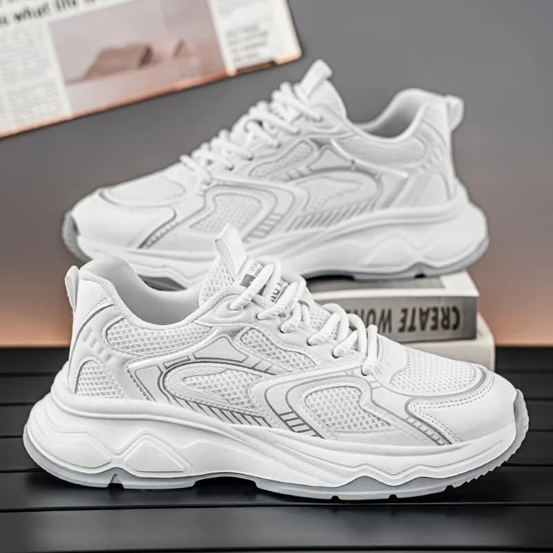 Men's Casual Spring and Summer sneakers with Soft Anti-slip Sole Breathable for Running Open Young Sport Shoes Fashion