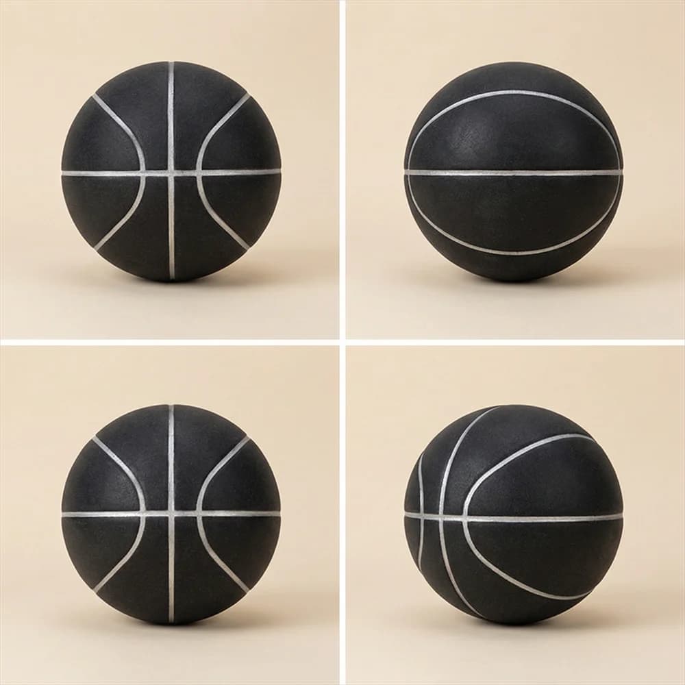 Mute Basketball for Indoor Training, Never Disturb Neighbors, Soft PU Foam Noiseless Bouncing Ball for All Ages with Wall Mount