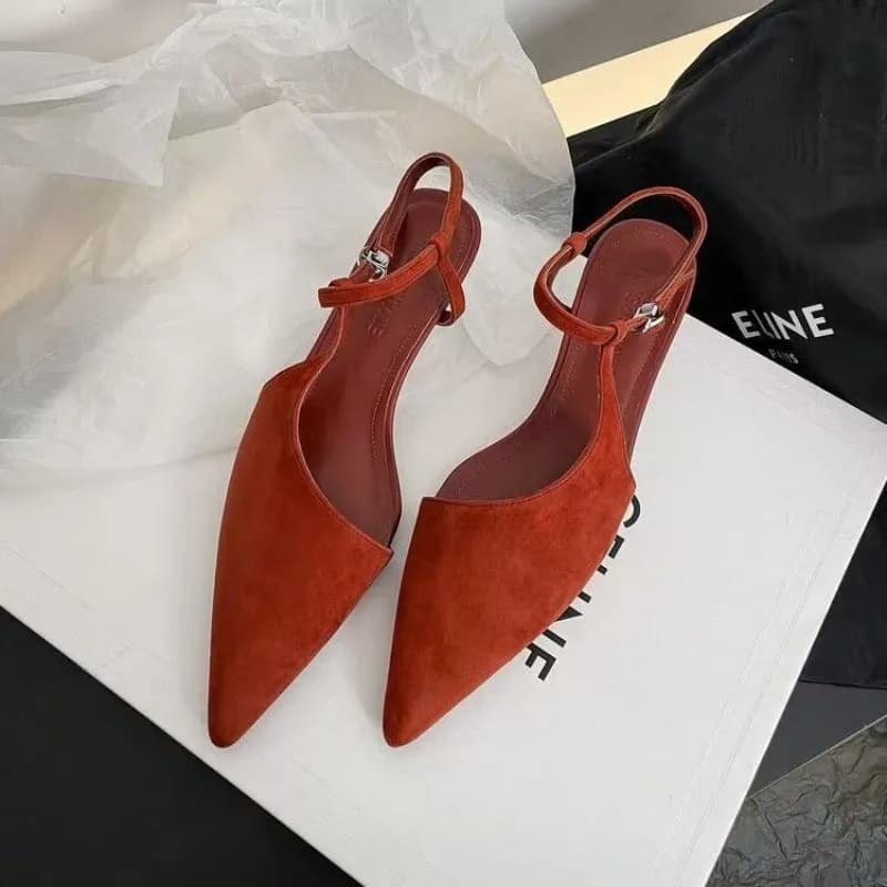 Summer Sandals Horsehair Pump Me Heel Women Retro Mary Jane French Style Elegant Buckle Shoe New Trendy Sheepsued Pumps