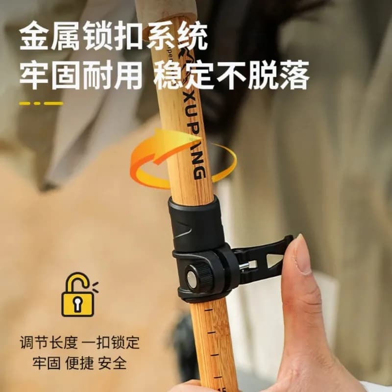 Ultralight Carbon Aluminum Trekking Sticks Foldable Telescopic Walking Sticks for Outdoor Mountain Hiking