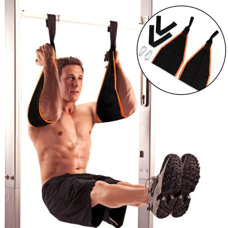 AB fitness sling straps resistant to suspension 1 pair for pull up bar weight to lift your legs gym fitness equipment at home
