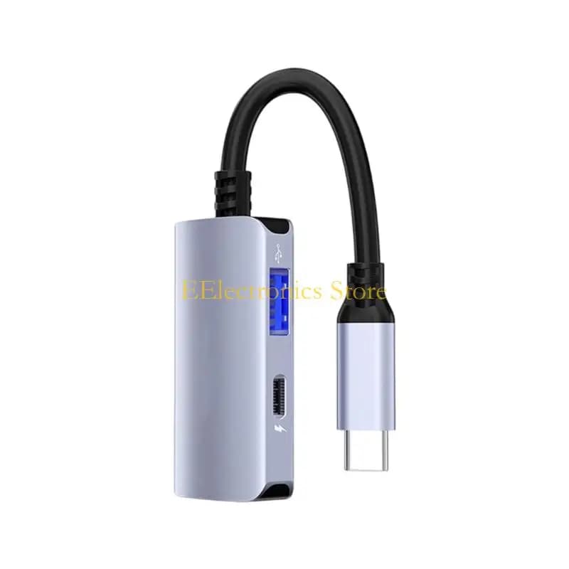 B03C Durevolezza Hub tipo C Adattatori USB C in alluminio Uscita video 4K Porta dati USB