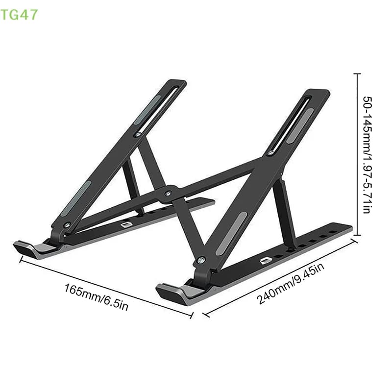 [Y]Universal Laptop Stand Adjustable Notebook Holder For Macbook Non-slip Foldable Cooling Base Bracket For Laptop/ Tablet