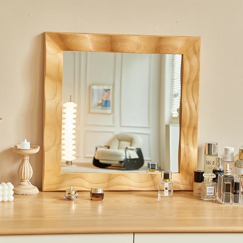 Specchio decorativo francese, specchio da ingresso americano, specchio da parete per soggiorno, specchio da parete per sala da pranzo, specchio da bagno in stile medievale, specchio per il trucco da bagno