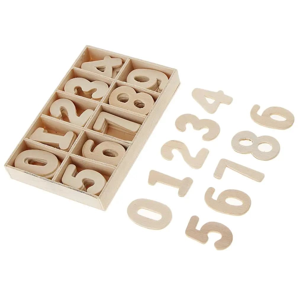 Set di Giocattoli Educativi in Legno con Numeri per Bambini, Giochi in Legno per Casa e Matrimoni