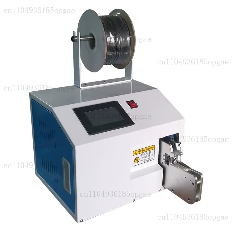 Fully Automatic Wire Winding & Tying Machine - Electric Touchscreen Cable Coiler for Power Cables & Data Cables