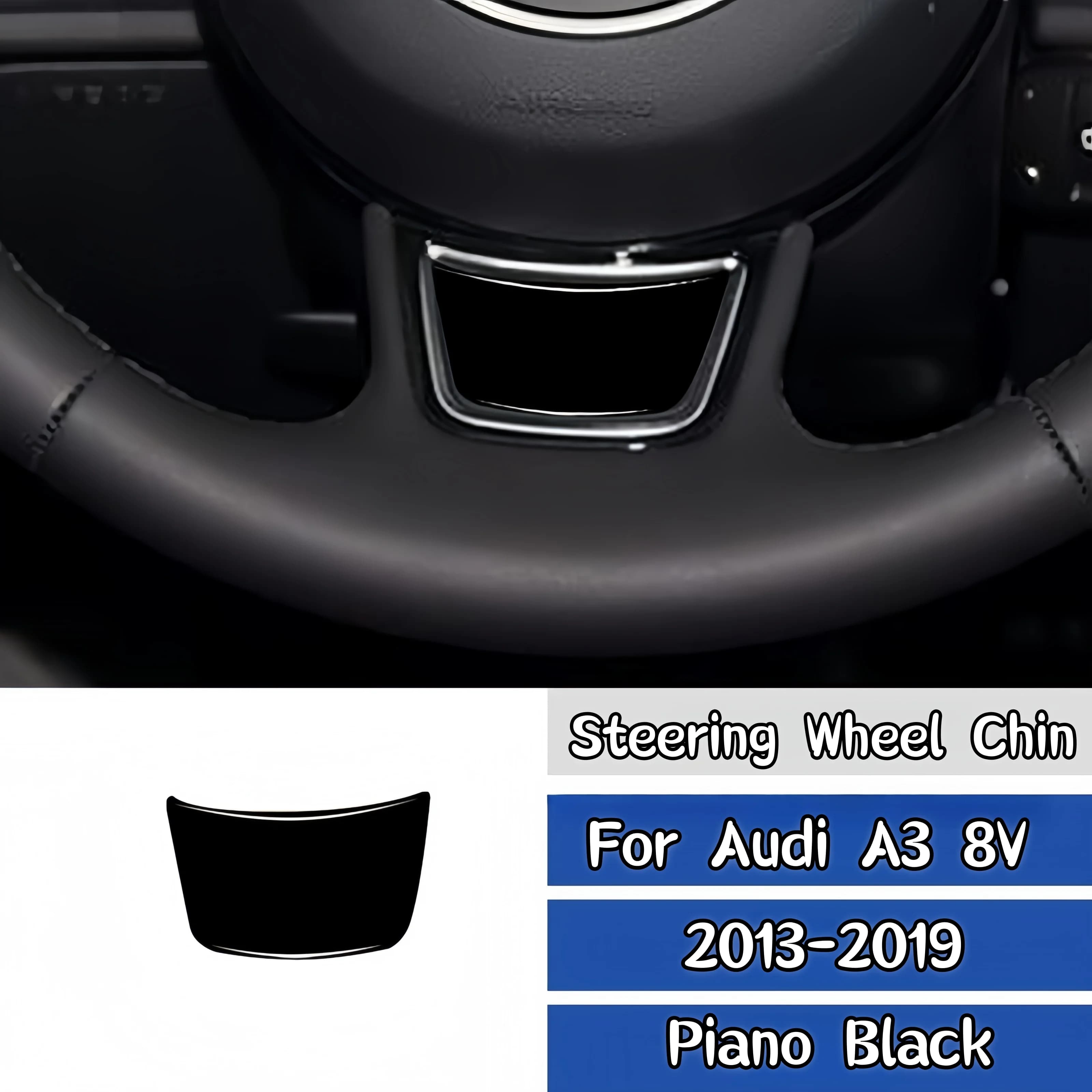 For Audi A3 8V 2013-2019 Accessories Auto Piano Black Interior Auto Flyer Panel Trim Cover Decoration Wall decal