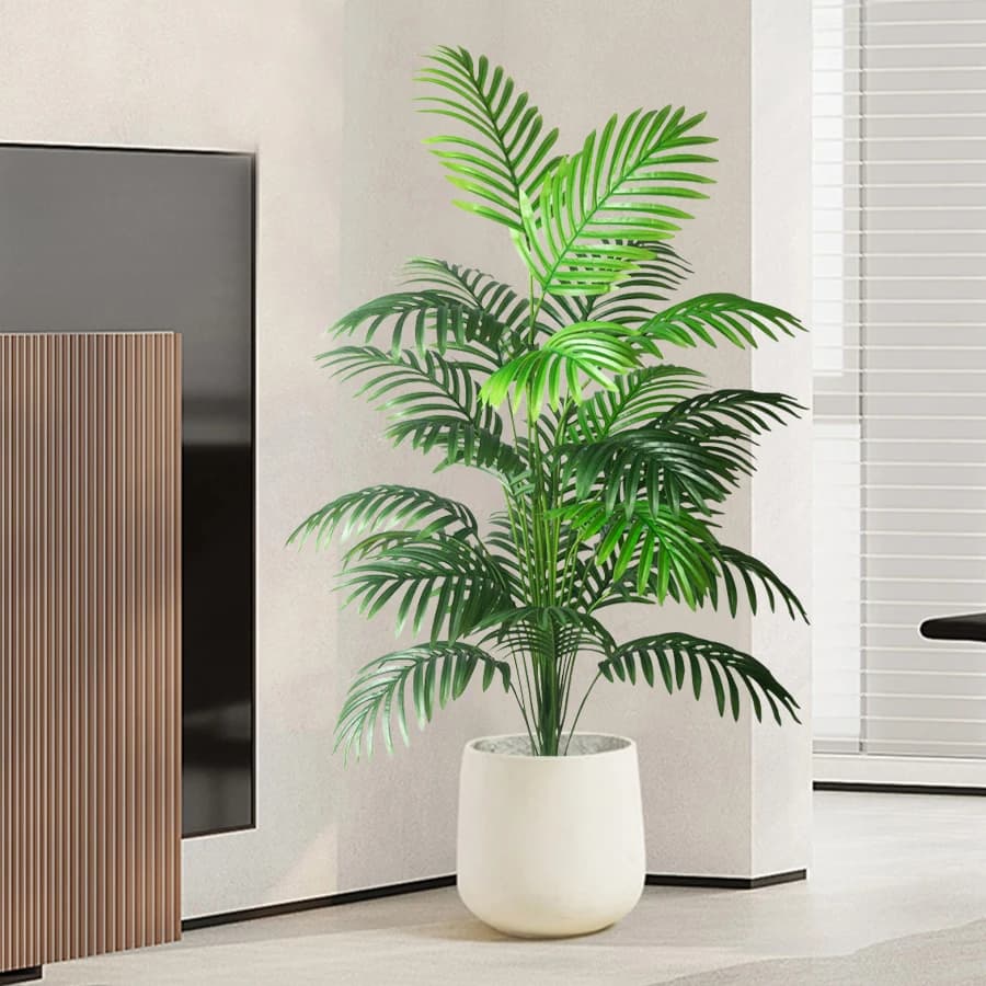 90-180 cm Large Palm Finta Artificial Tropical Plants Plastic Monster Sheets Big Olive Sheet for Home Garden Decoration