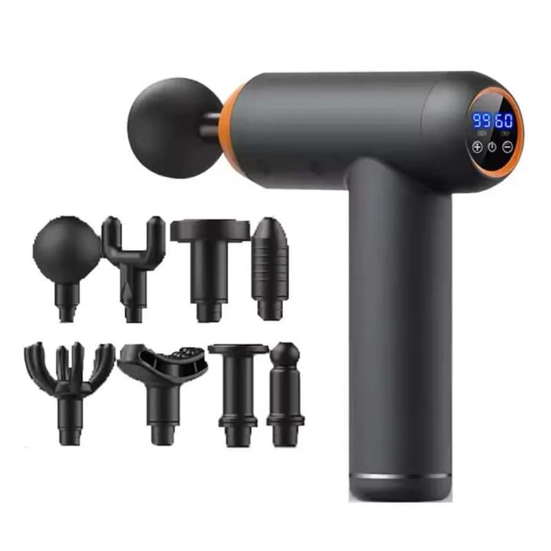 Powerful professional myofasciale gun for muscle relaxation at 99 marches, deep tissue massager, rechargeable electric band gun