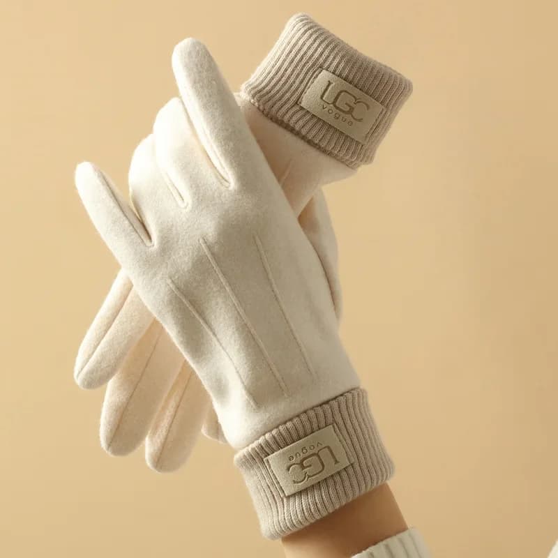 Women's Cashmere Winter Gloves Hot Touch Screen Gloves Cold protection Full-tip gloves Thick wool cycling gloves
