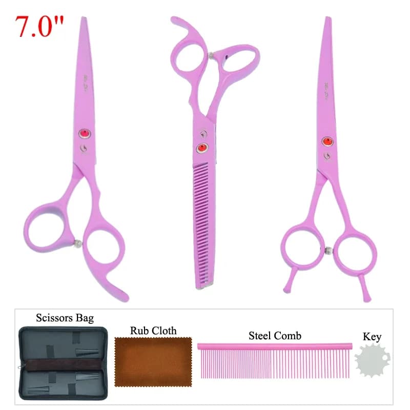 7 pollici Meisha Professionale Pet Trimmer Forbici Giappone Acciaio Cane Taglio Diradamento Cesoie Animali Curvo Grooming Clipper B0037A