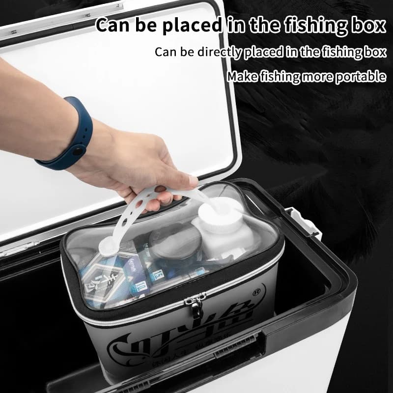 Reinforced EVA Fishing Bag, Folding Container for Live Fish, 4 Measures, Fishing Equipment Bag