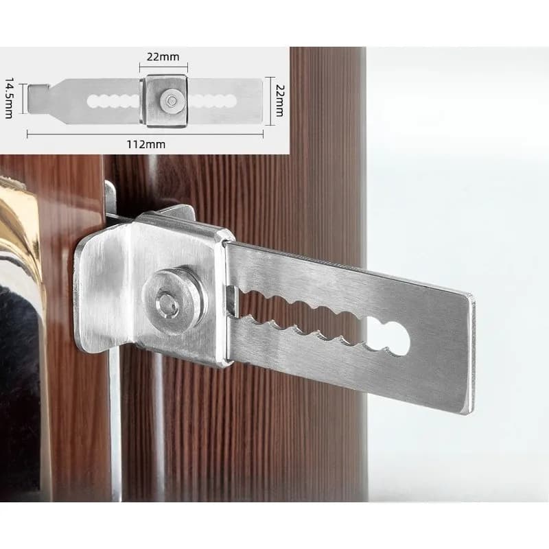 Fermaporta Anti-Aggressione per Donne che Vivono da Sole, Blocca Porta Senza Fessure per Porte Interne di Hotel, Supporto di Sicurezza Robusto per Porte