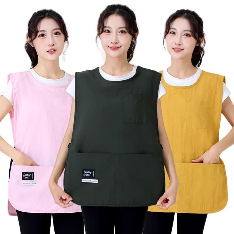 Pet Store Uniform Waterproof Vest Pet Dog Grooming Waistcoat Household Smock Kitchen Oil Proof Apron Catering Working Clothes