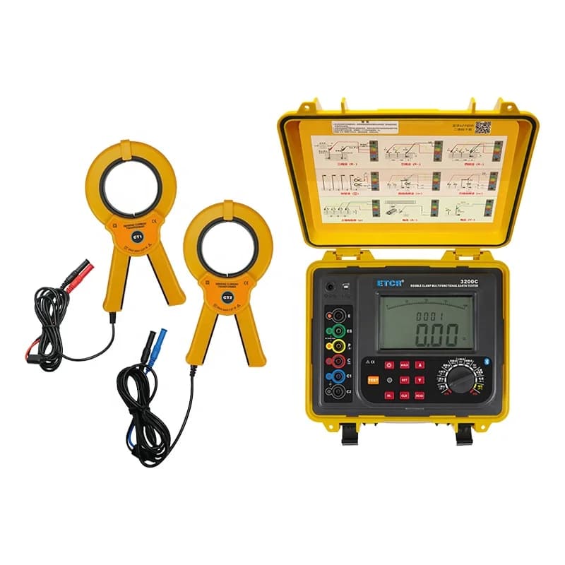 ETCR3200C Resistance Tester Waterproof Double Pinza Ground Resistance Meter Test Tool