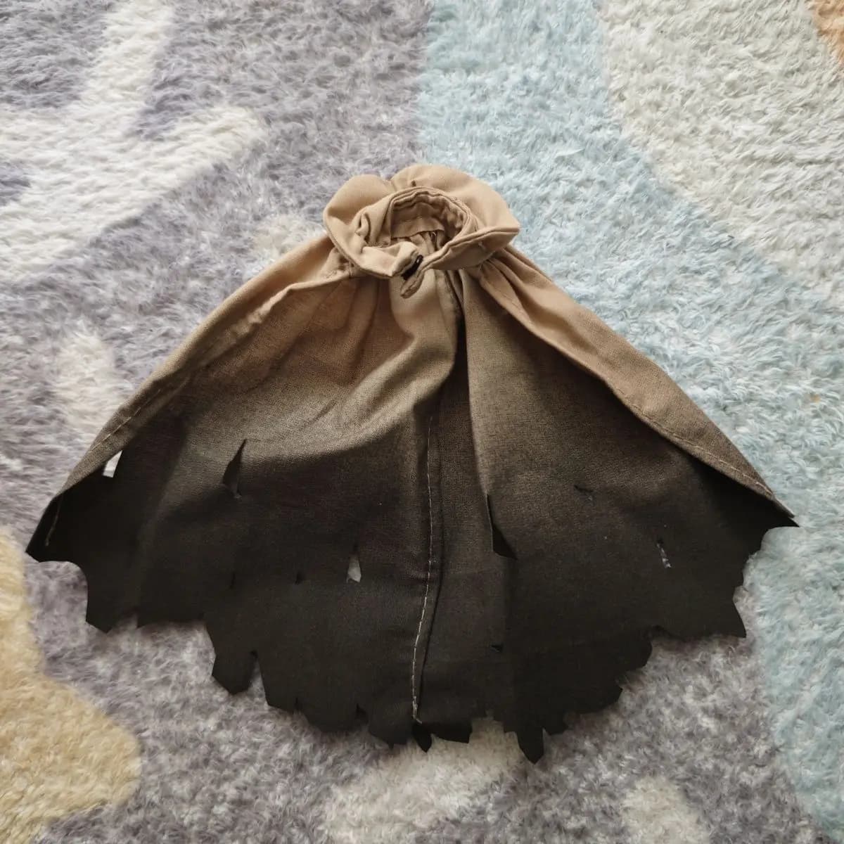 Tactical Cloak Cape Mech Girl Action Figure Clothes Windbreaker Fabric Cloth Accessory with Wire