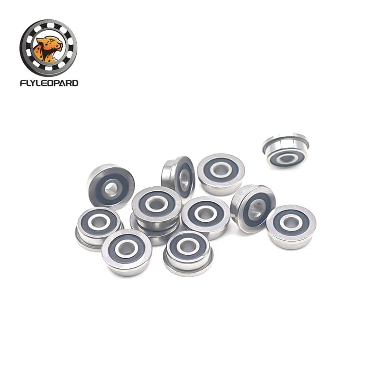 10 pieces F623 F695 F625 F688 F605 F684 F624 F698 -2RS miniature flanged bearing deep groove ball bearings for 3D VORON printer
