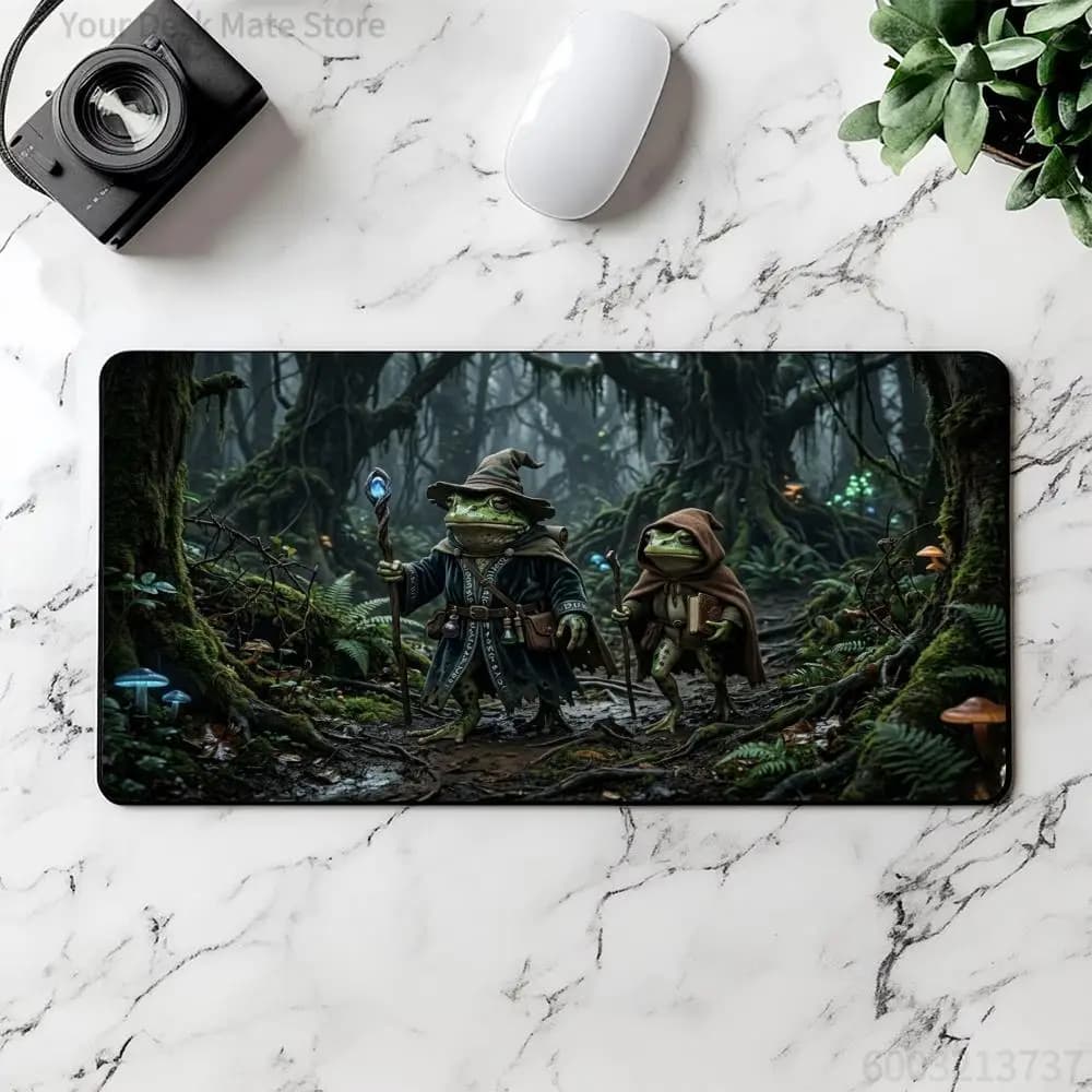 14*24 Card Playmat with Magic Zones Game Mats Tabletop rug TCG Card Battles Coander Gaming Mouse pad Duel deskmat Frog Wizard