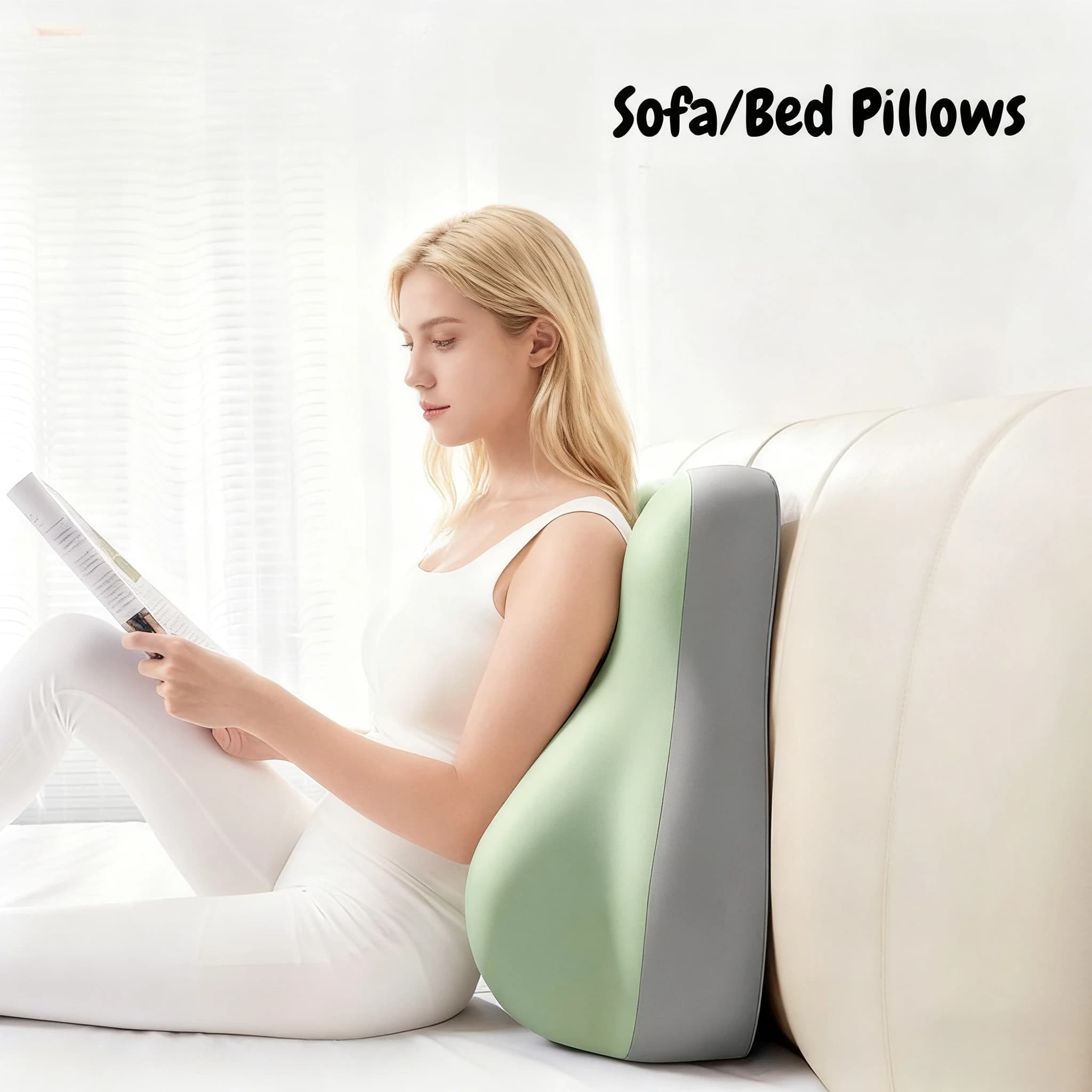 Cuscini multifunzionali in memory foam per tutte le stagioni Comodo supporto ortopedico ergonomico regolabile per biancheria da letto, divano