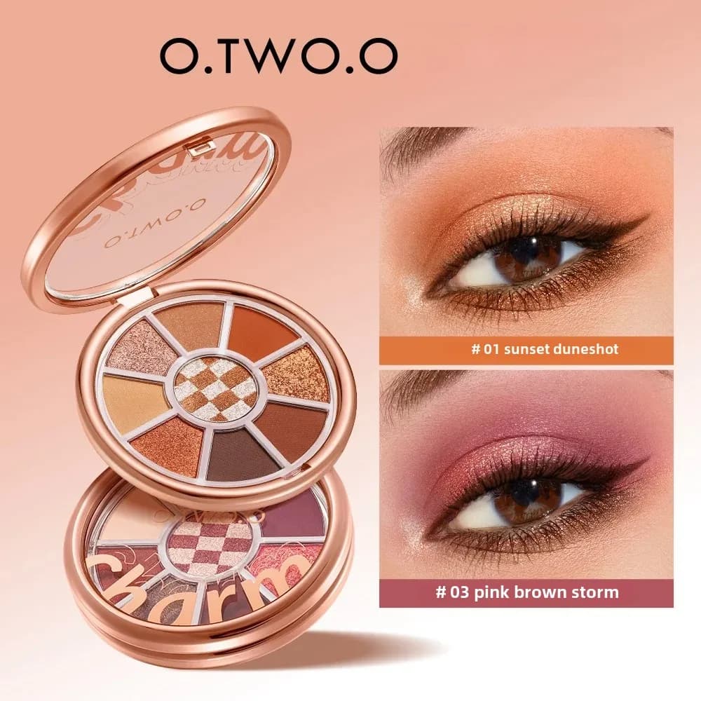 Vegan Shade Palettes 9 Colors Opaques Waterproof Lighting Embellishment Long-Term Glitter Makeup Pearled
