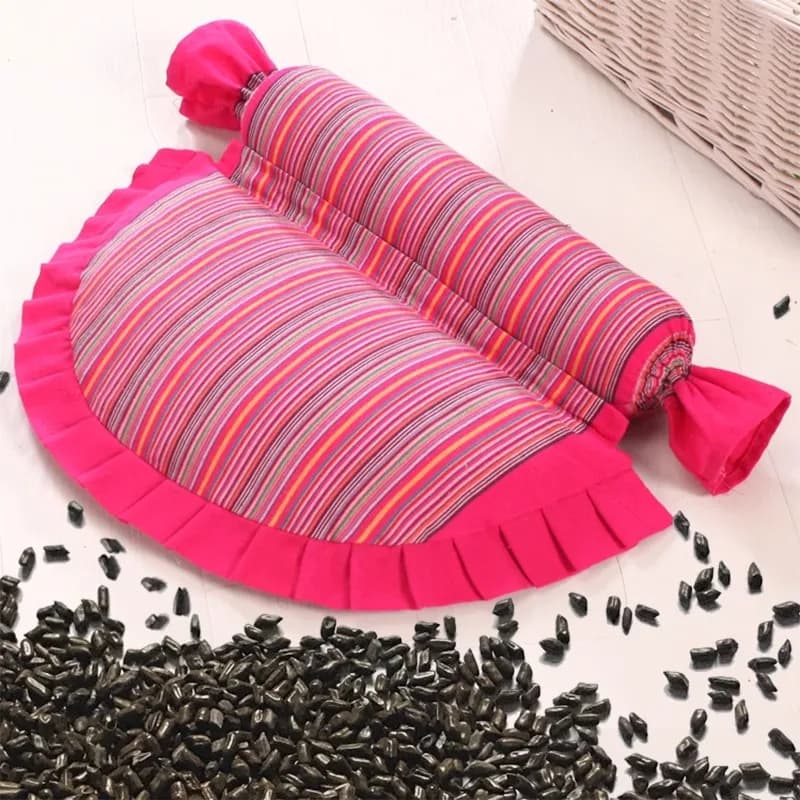Cervical cushion with cassia seeds to repair cervical vertebrae, sleep at the buckwheat spine, cylindrical cushion core for adults