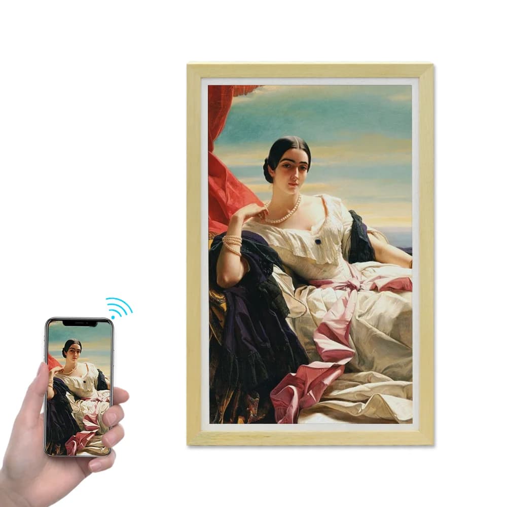 Schermo Nft Cornice LCD digitale da 32 pollici Display Nft Cornice artistica digitale moderna Cornice per foto con cifre per display Android