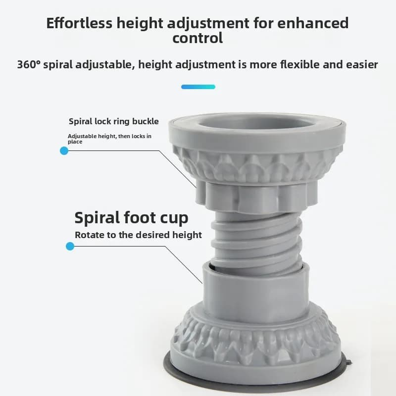 Base Universale in Silicone per Lavatrice, Supporto Antivibrazione per Tamburo, Rulli Automatici Antiurto, Piedini di Sollevamento, Organizzazione Domestica