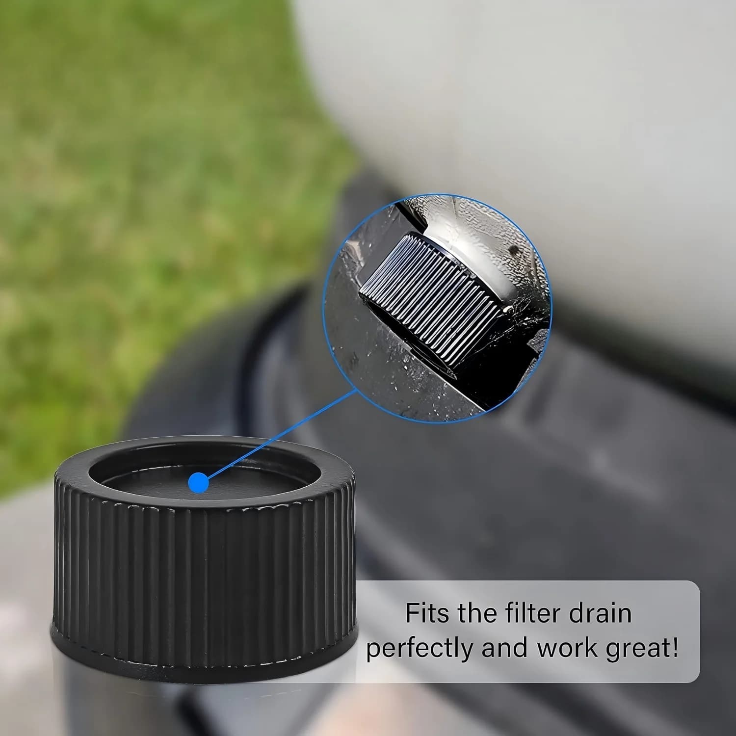 Pool Sand Filter Drain Cap Waterproof Gasket Plastic Replacement Cover for Pool Filter Pump System