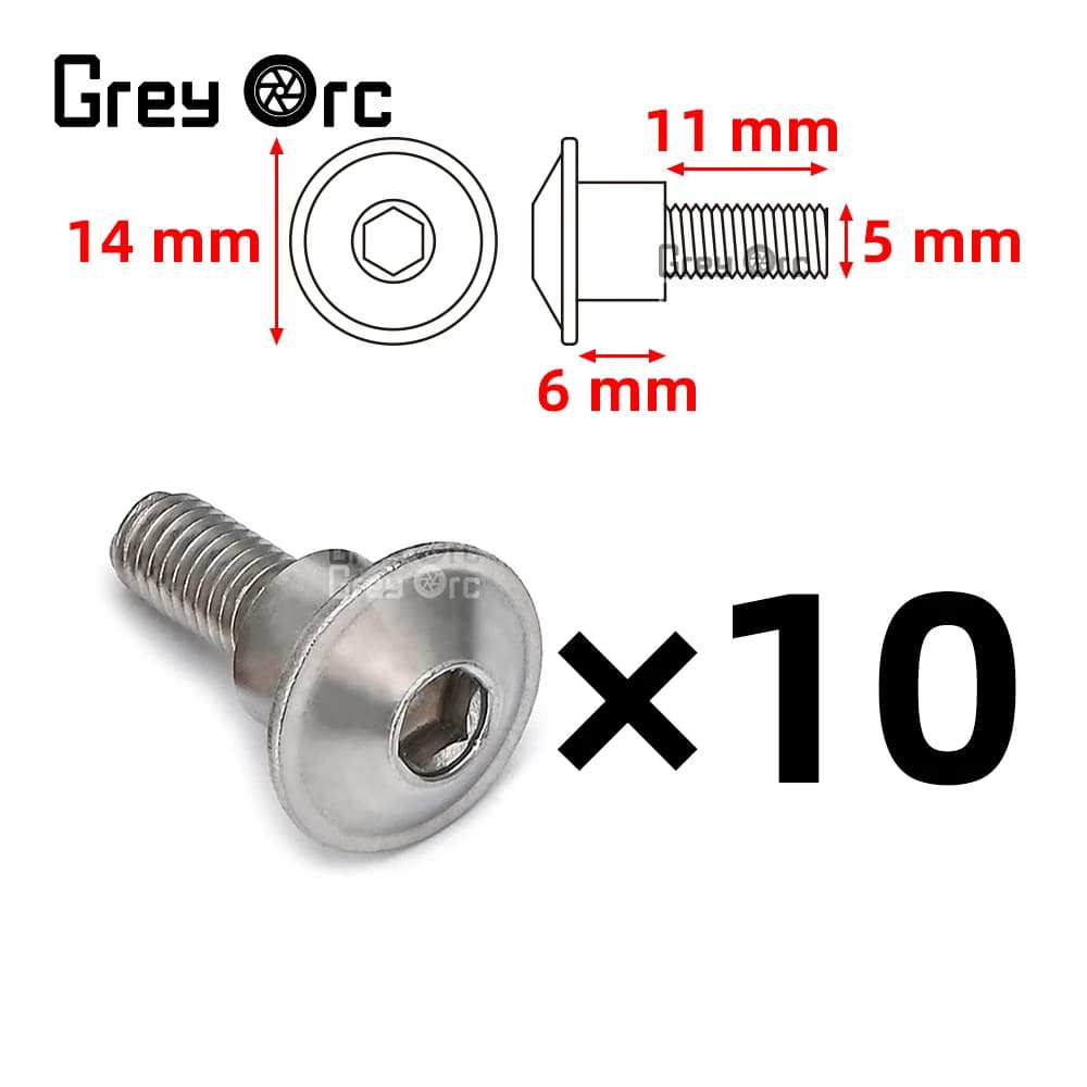 5/10 Pieces M5 Fairing Stainless Steel Screws For Suzuki GSX1300R GSXS1000 GSX8S GSX8R Vstrom 250 650 800 1050 Accessories