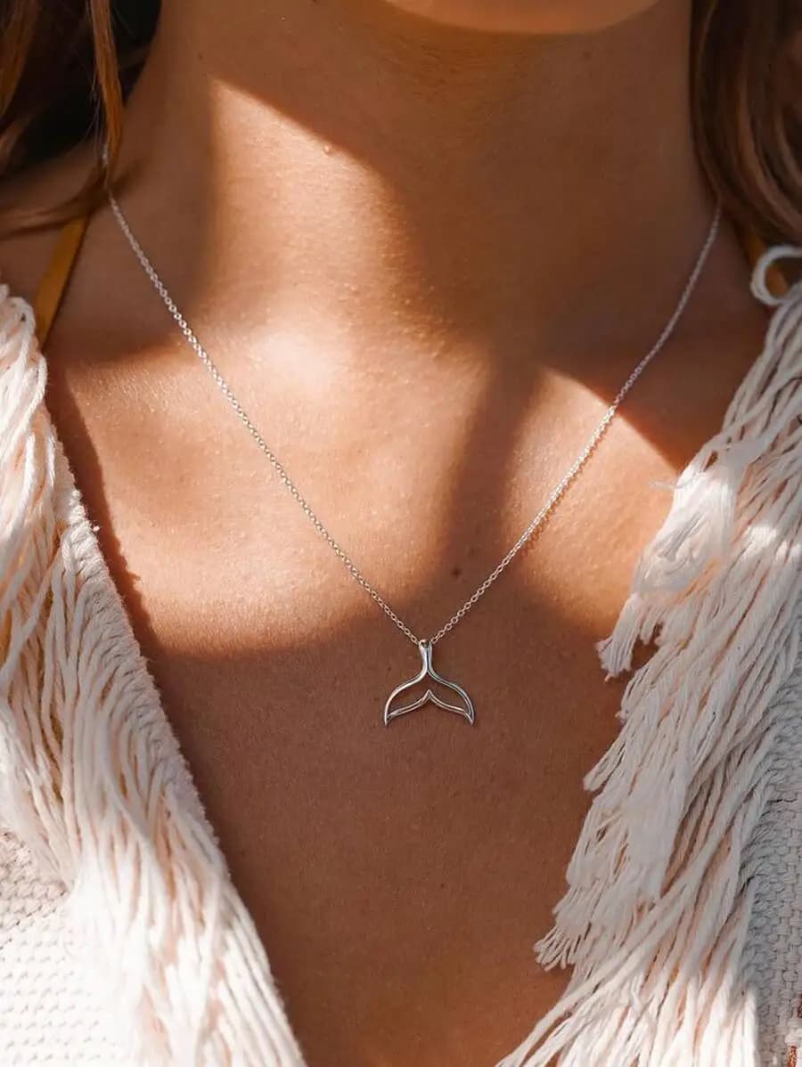 Collana con Ciondolo a Coda di Pesce