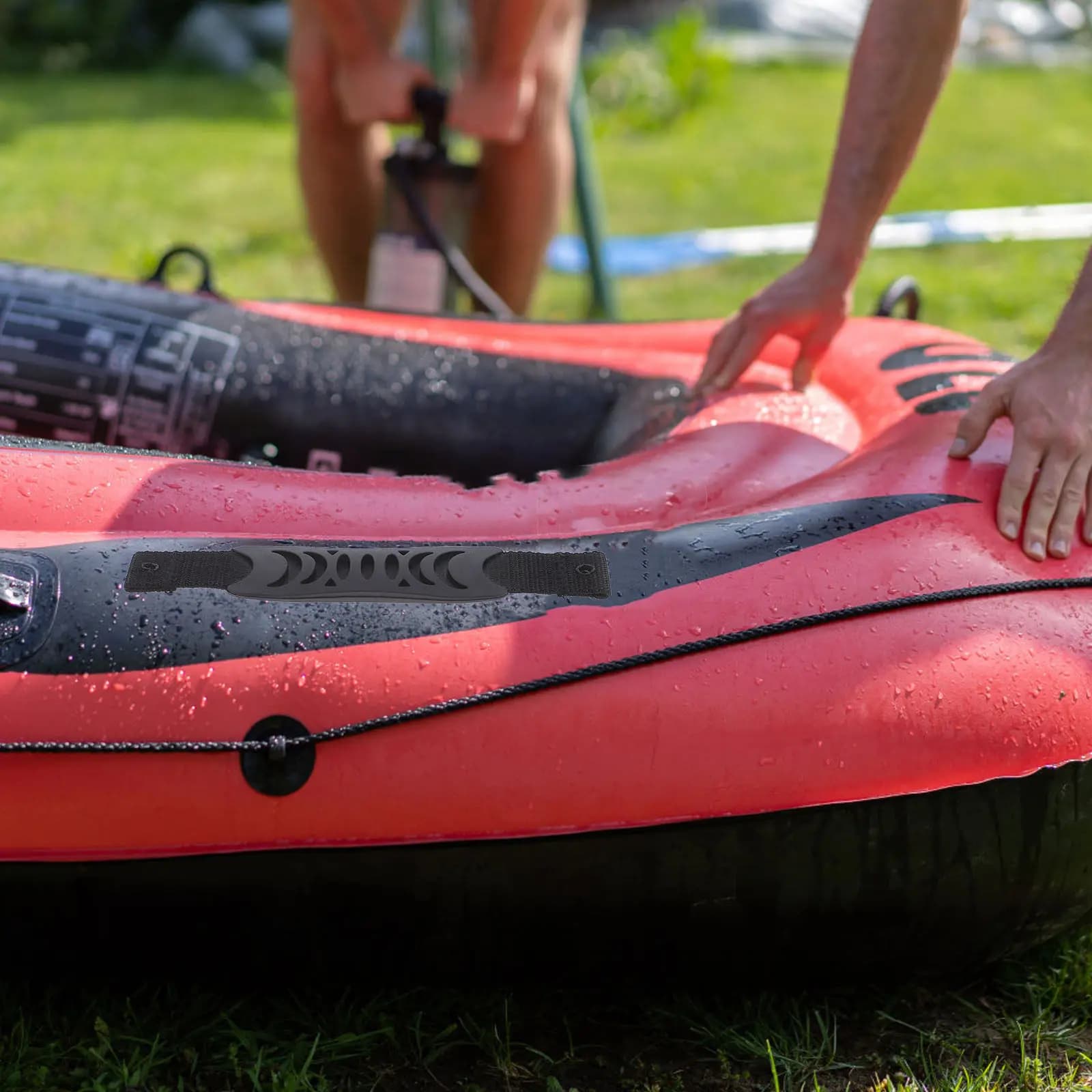 2 Maniglie Ergonomiche in PVC per Kayak, Resistenti al Sudore, Impugnatura Confortevole per Canoa, Paddle Board, Barca, Pesca